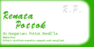 renata pottok business card